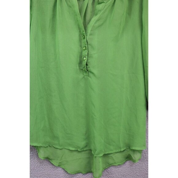 Umgee Kelly Green Sheer 3/4 Sleeve Top-Size Large-BOHO - Picture 2 of 10